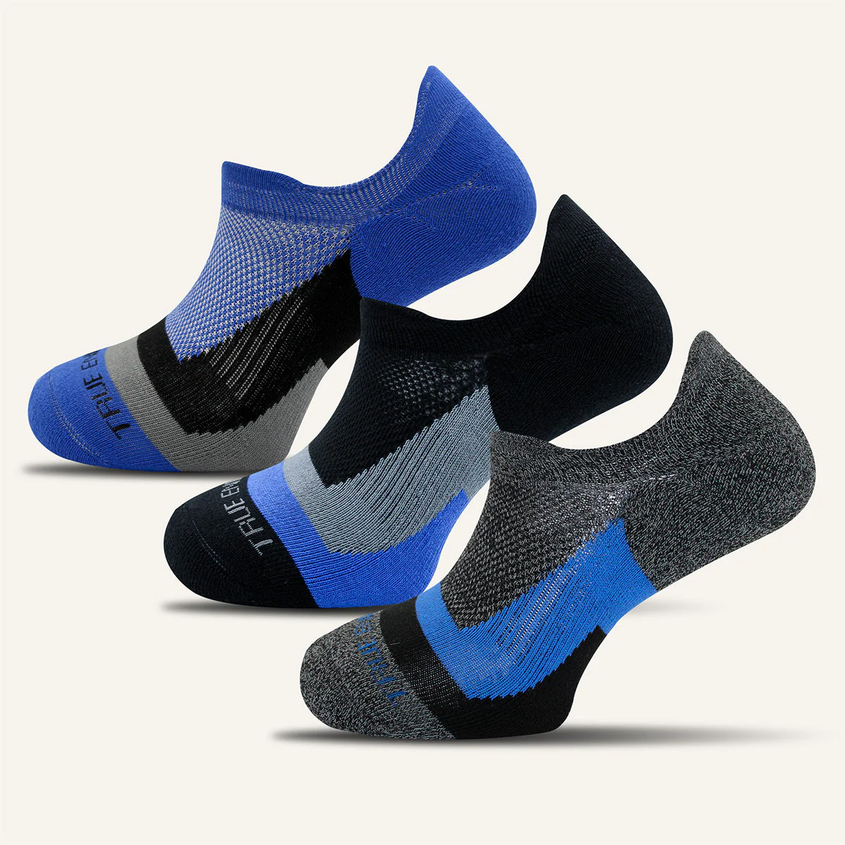 Men's Elite Performance No Show Socks with Double Tab- 3 Pair - Image 3